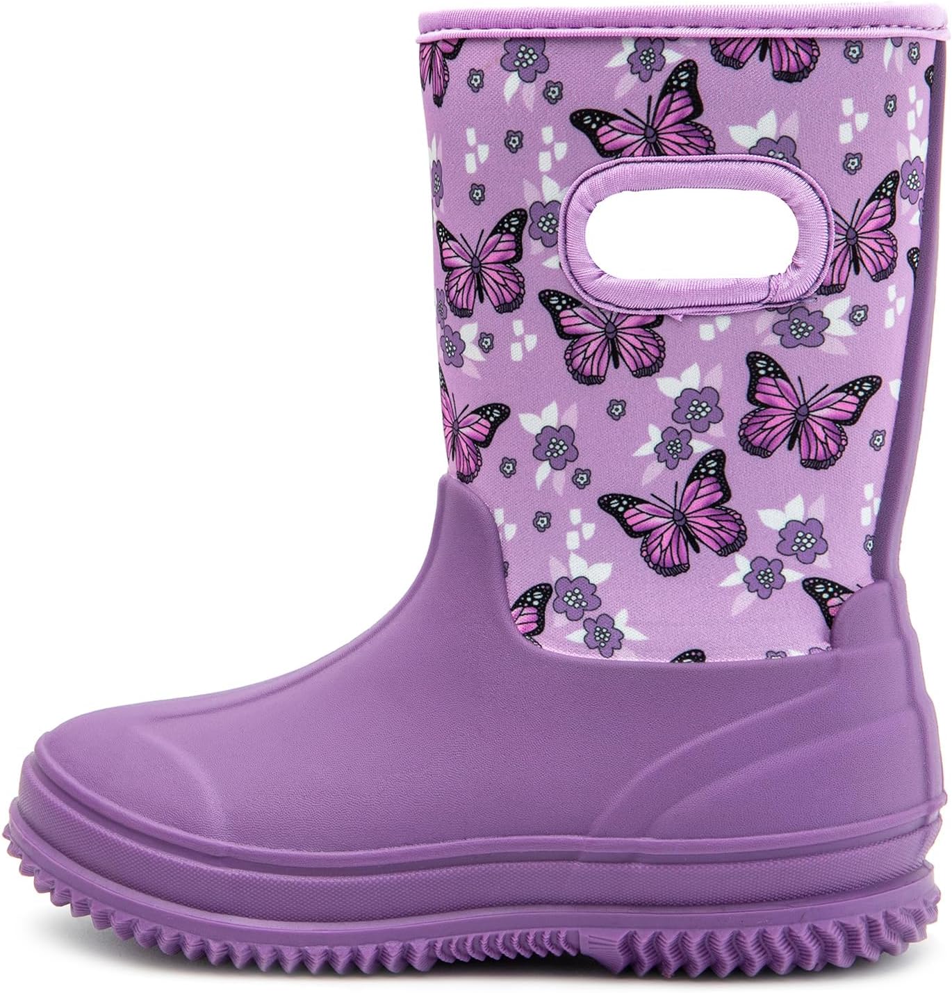 HugRain Toddler Kids Waterproof Rain Boots for All Weather Fun