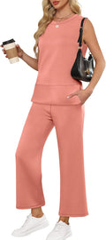 Women's 2 Piece Travel Set - Summer Beach Lounge Matching Outfit
