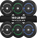 Olympic Rubber Bumper Weight Set - Precise, Durable Home Gym Plates