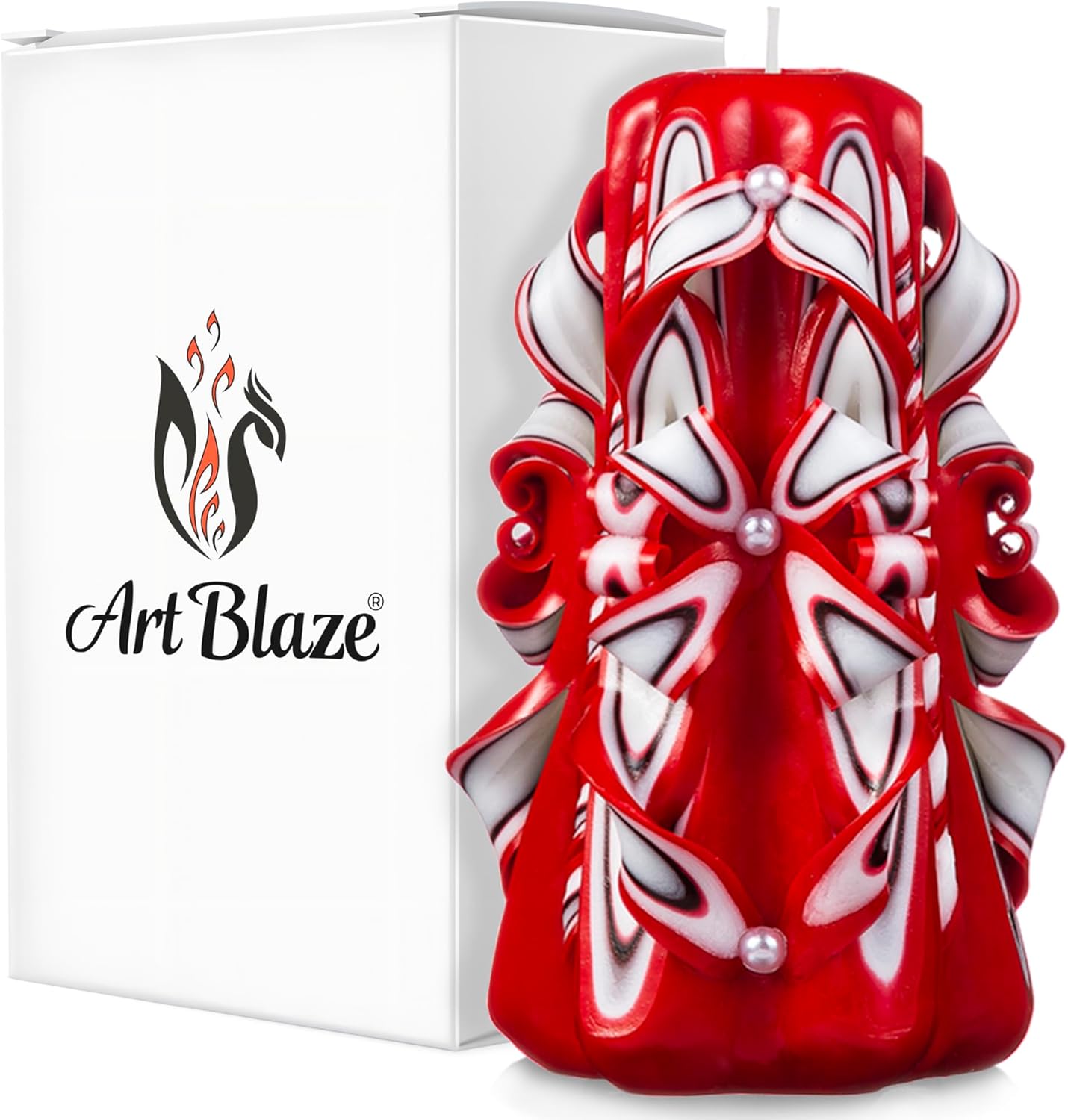 Handmade Decorative Carved Candle for Cozy Home Decor Gifts