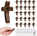 Handmade Wooden Cross Fidget Toy for Stress Relief and Prayer
