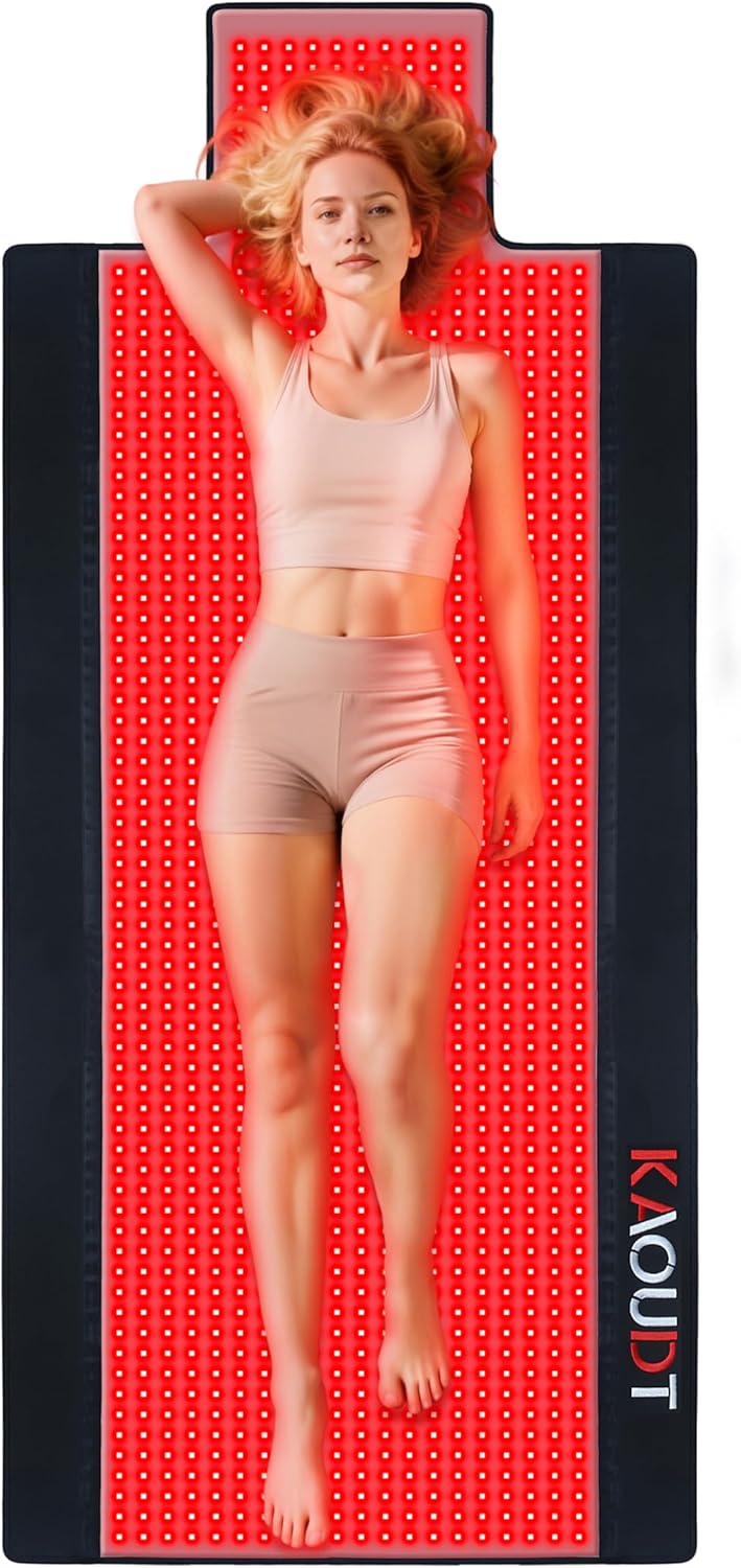 73in x 33in Medical-Grade TPU Red Light Therapy Mat for Pain Relief