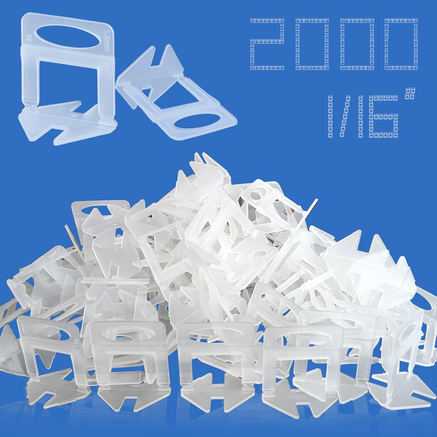 Tile Leveling System 1/16in Spacers for Professional Installation