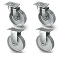 4 inch Industrial Casters Semi Steel Cast Iron Swivel Casters - 1600