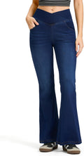 Rammus Flare Jeans for Women Crossover High Waisted Bell Bottoms side
