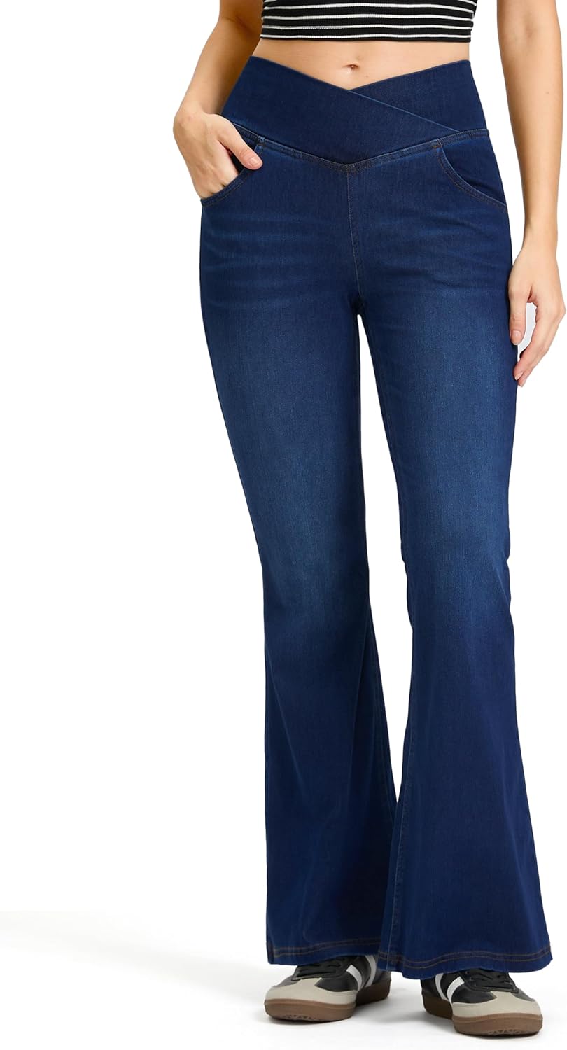 Rammus Flare Jeans for Women: Trendy High Waisted Bell Bottoms