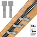 80PCS Hook and Loop Cable Straps for Desk Cable Management - Reusable