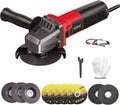 Angle Grinder 10 Amp 4-1/2 in Corded - Compact High-Speed Grinder
