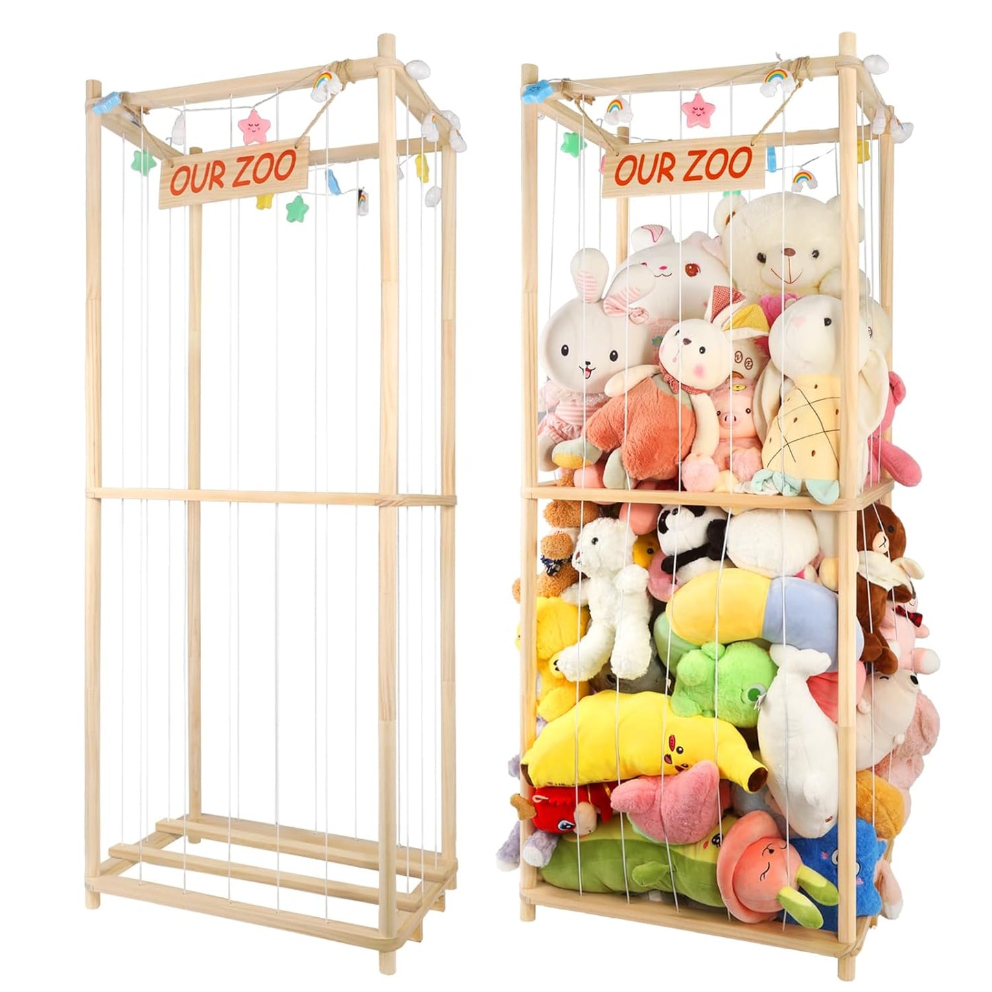 Extra Large Stuffed Animal Storage Organizer for Kids Rooms