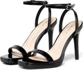 Elisabet Tang Womens Stilettos Heeled Sandals Open Square Toe Heels