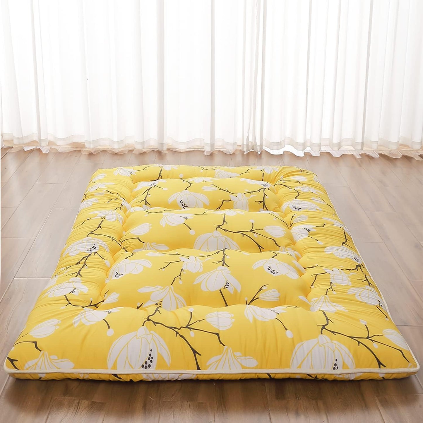 Japanese Floor Mattress with Portable Storage Bag for Comfort
