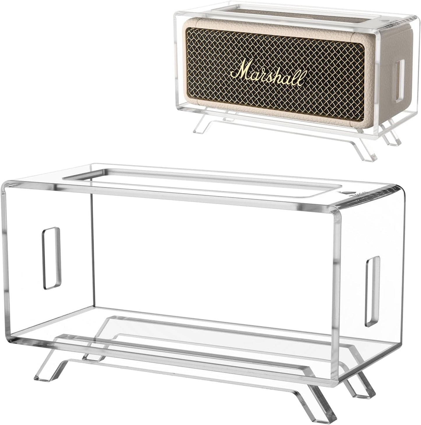 Transparent Desktop Stand for Marshall Emberton Speakers