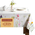 Square Cotton Tablecloth 60in x 60in - Botanical Fresh