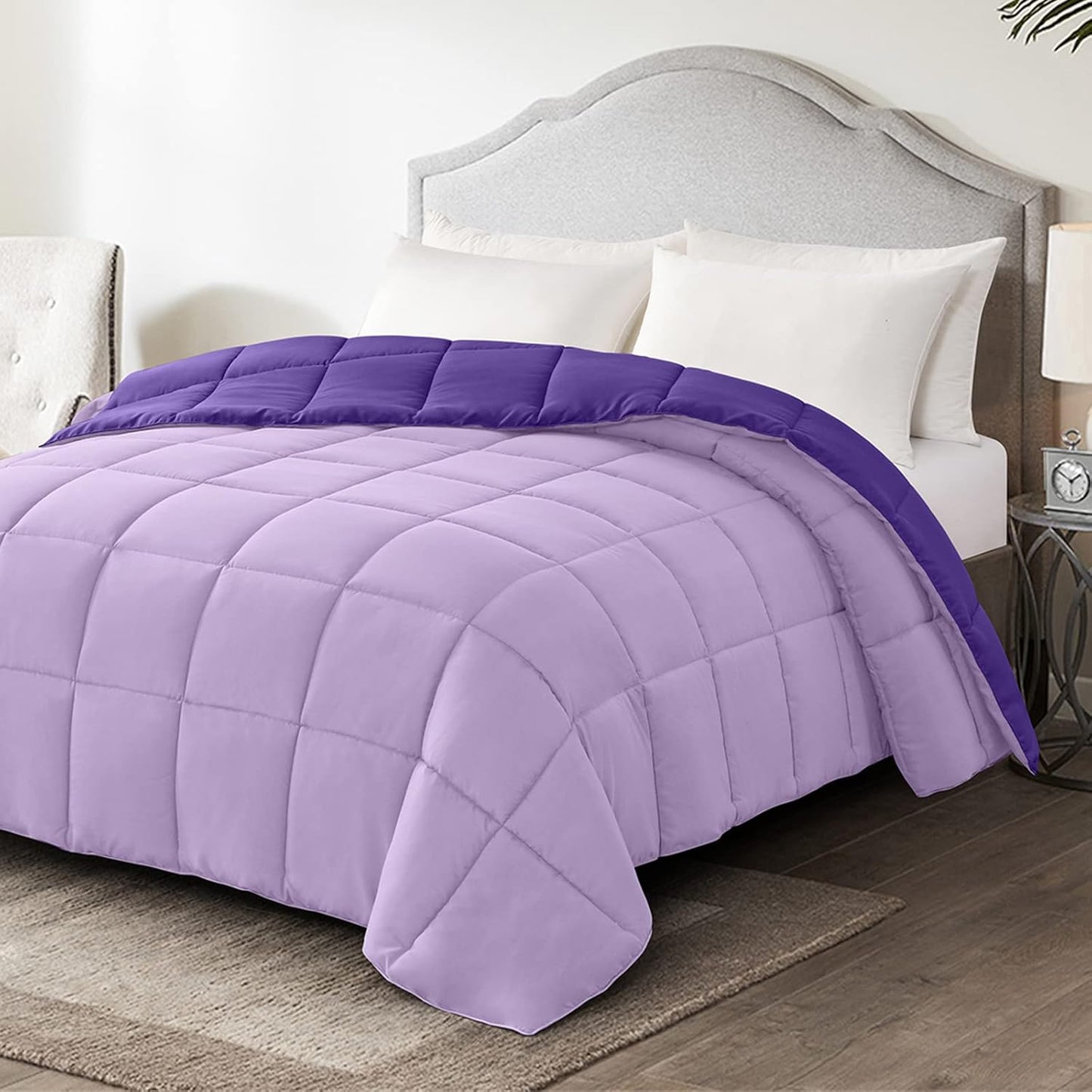 Homelike Moment Queen Size Comforter - Lightweight Reversible Bedding