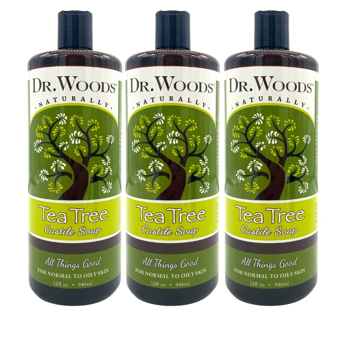Dr. Woods Pure Tea Tree Liquid Castile Soap for All Skin Types