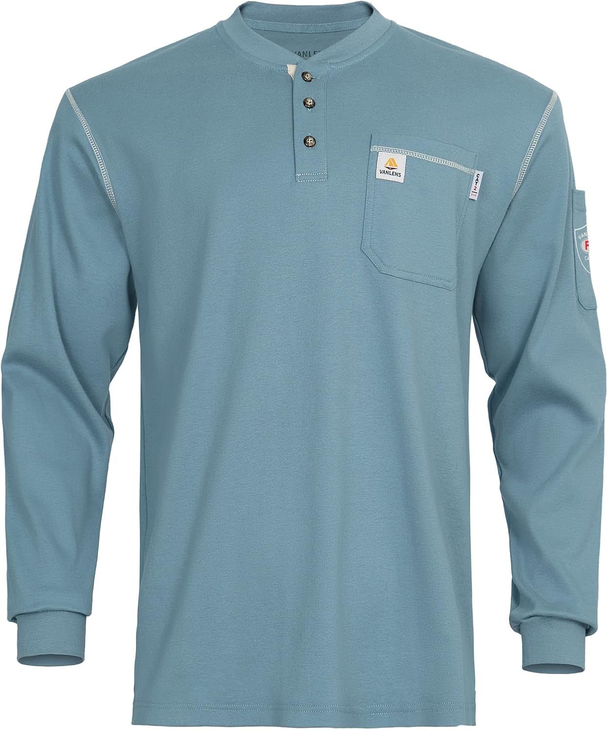 FR Shirts for Men CAT2 HRC2 Flame Resistant Long Sleeve Wear
