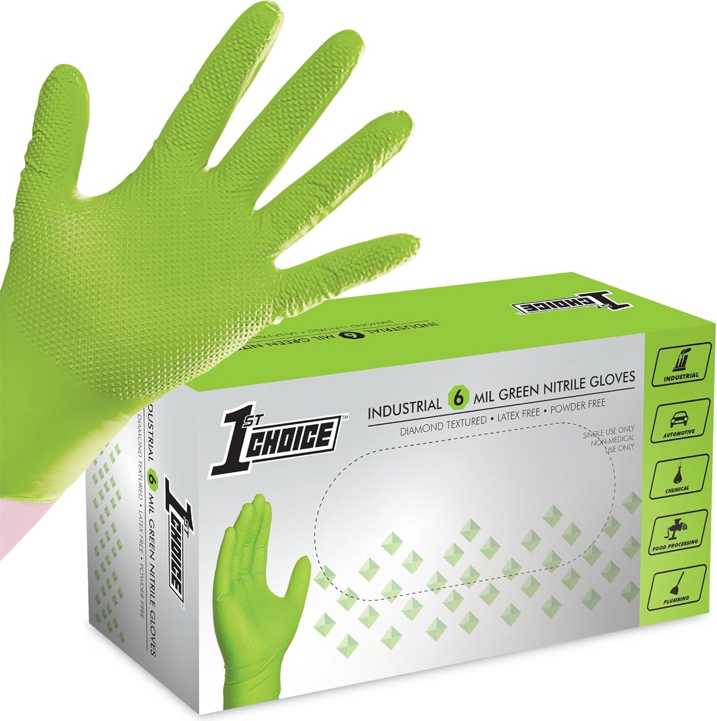 Heavy Duty Latex-Free Mechanic Gloves for Men