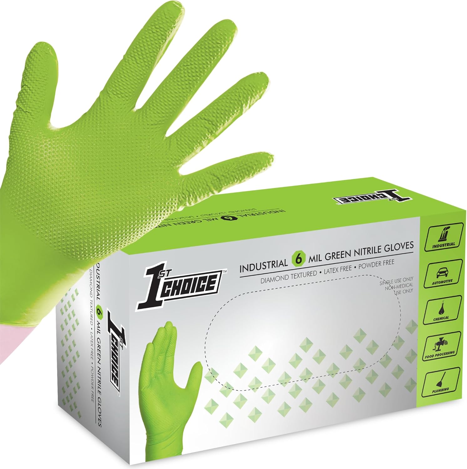Heavy Duty Latex-Free Mechanic Gloves for Men