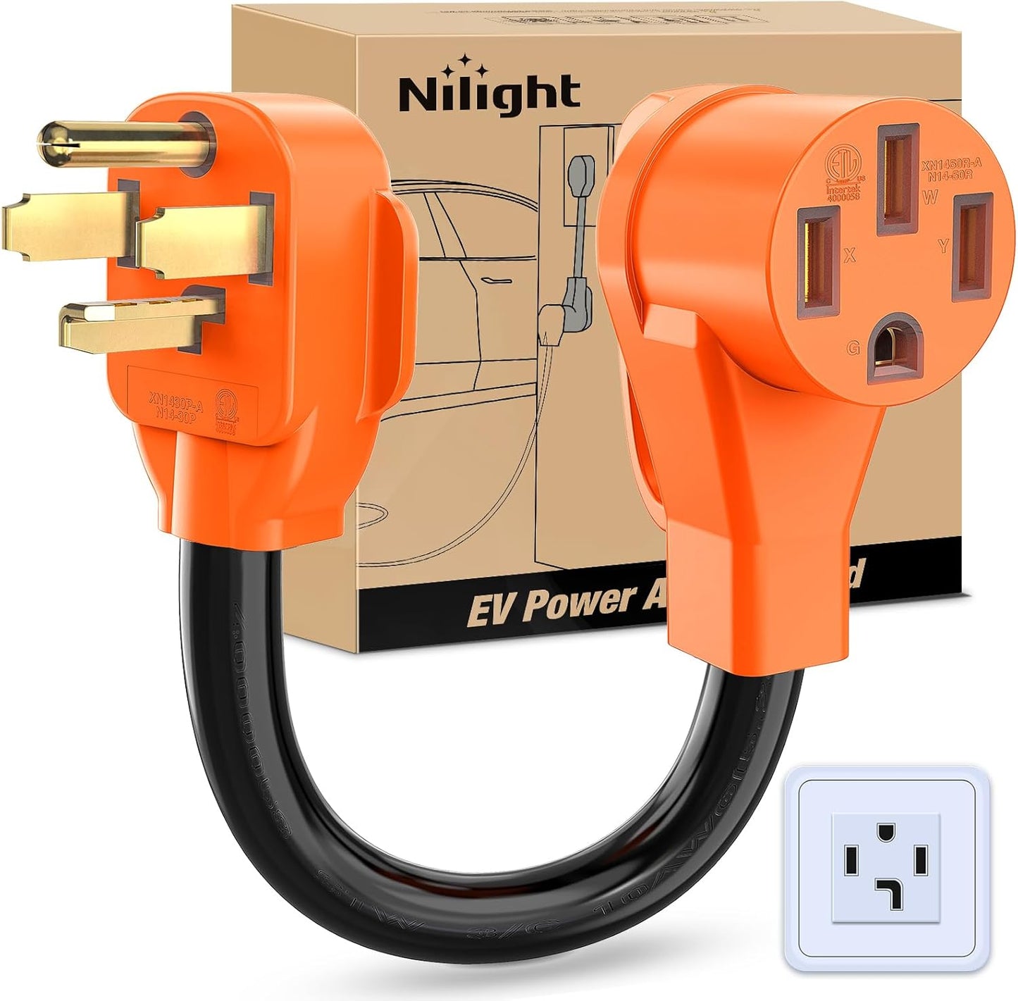 Nilight Heavy Duty 30A to 50A EV Charger Adapter