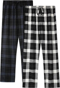 BAMBOO COOL Men's Pajama Bottoms Plaid Pajamas Pants - Soft Lounge is
