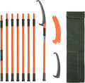 Manual Pole Saw 7.3-27 ft Extendable Tree Pruner - Lightweight Reach
