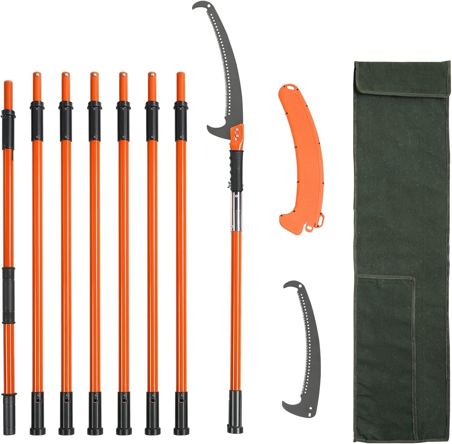 VEVOR Manual Pole Saw for High Branches Trimming and Pruning