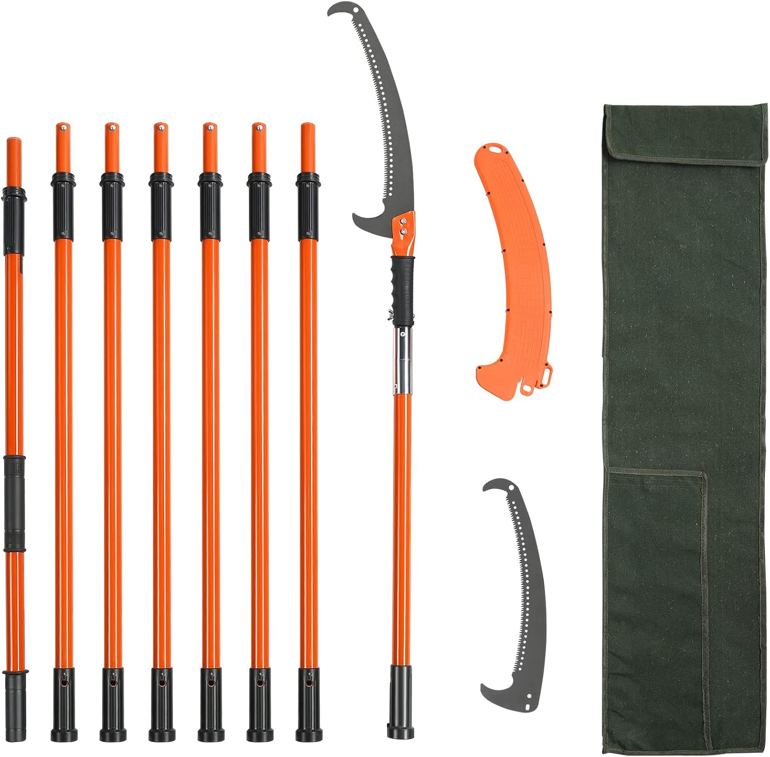 VEVOR Manual Pole Saw for High Branches Trimming and Pruning