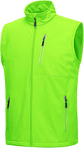 Men's Windproof Lightweight Softshell Vest with Pockets - Running
