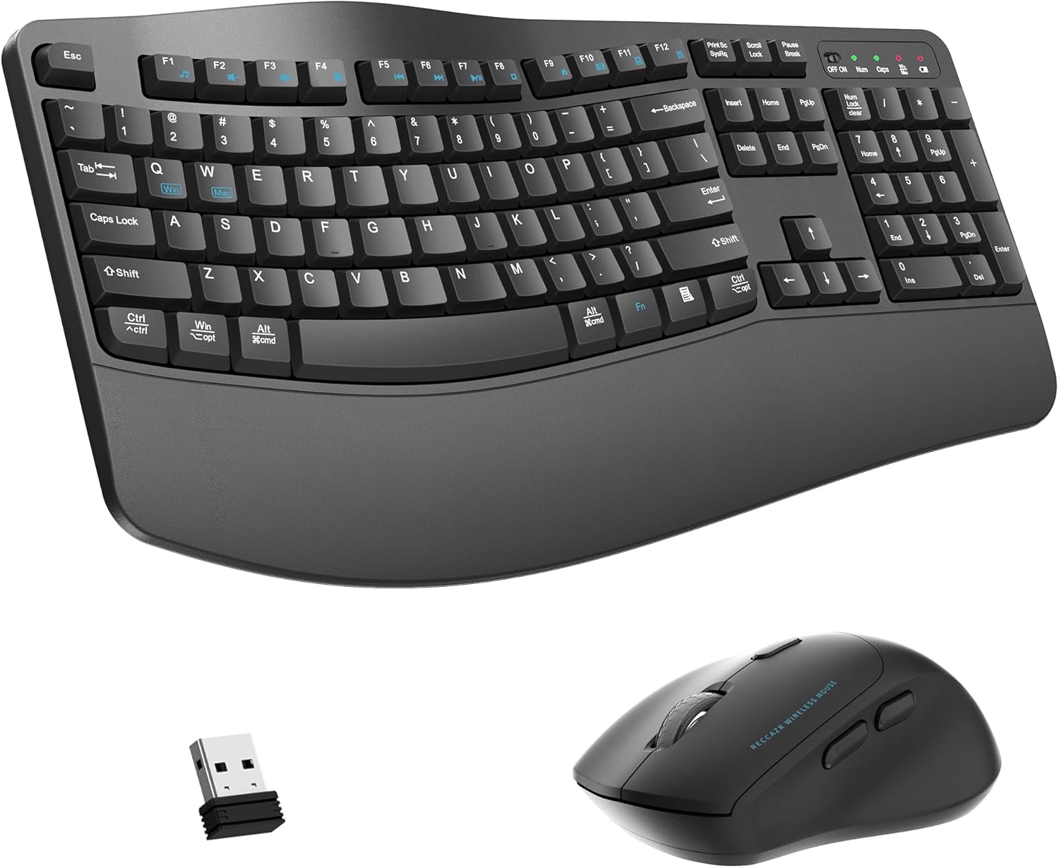 Wireless Keyboard and Mouse Combo for Ergonomic Comfort