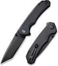 3.5in D2 Tanto Folding Pocket Knife for Men - Low Profile EDC