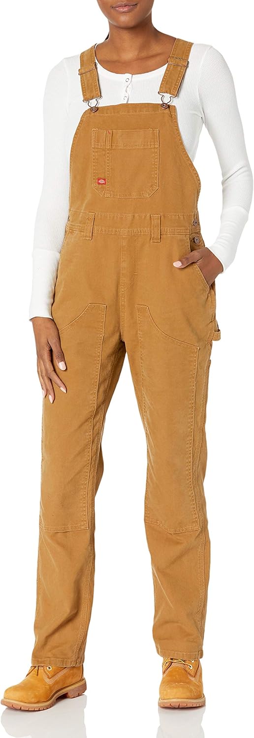 Dickies womens Double Front Bib Overall for Durability and Comfort