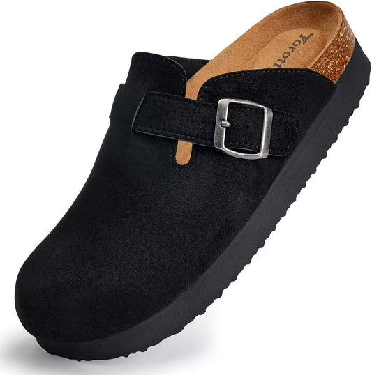 Torotto Womens Clogs with Cork Footbed and Arch Support Shoes