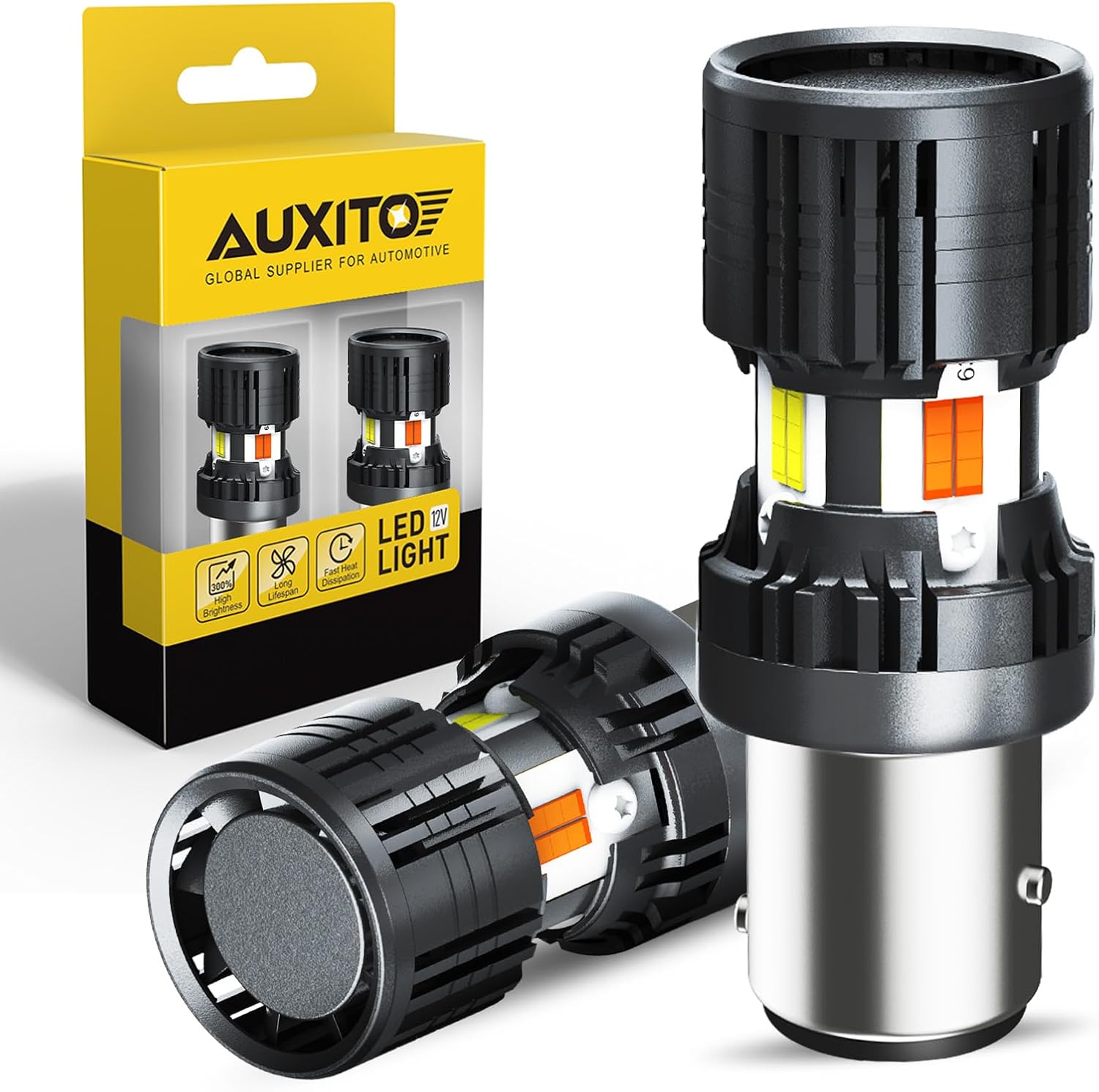 AUXITO 1157 Switchback LED Bulbs - Bright Dual Color Lights