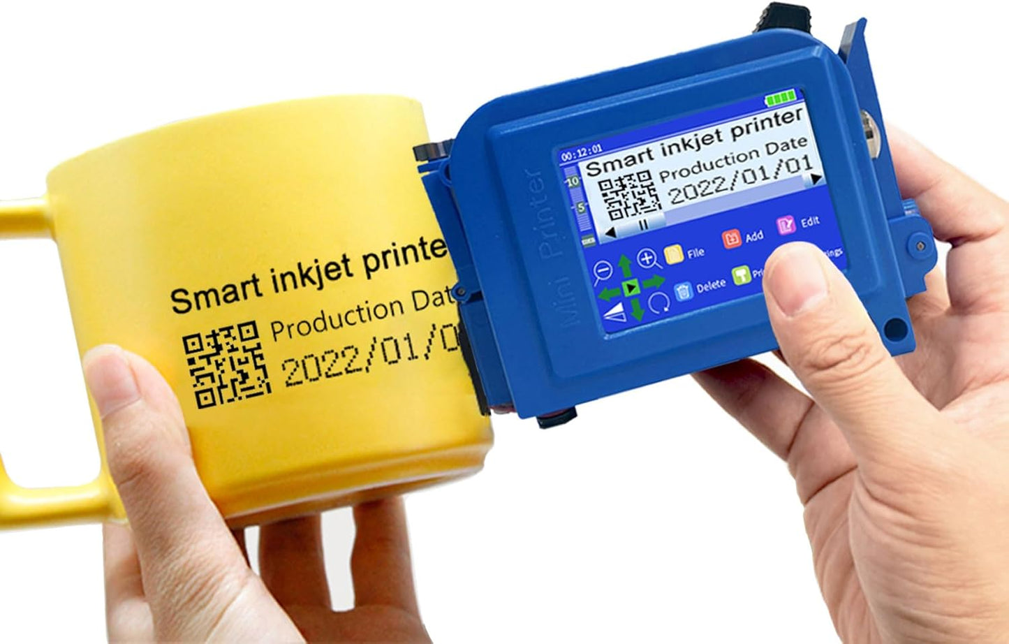 Portable Mini Inkjet Printer- 25 Languages, Quick-Drying Ink, Phezer