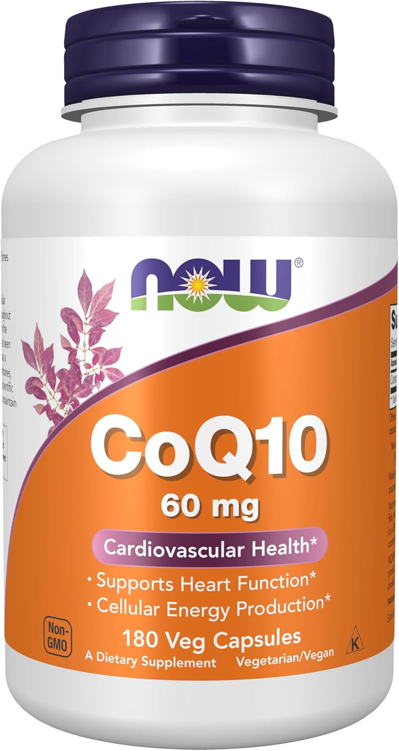 CoQ10 60 mg Supplements for Cellular Energy and Heart Health