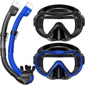 Snorkeling Gear for Adults 180 Panoramic Snorkel Mask Set - Clear View