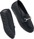 Women's Wide Loafers Casual Slip on Flat Shoes - Comfortable Arch