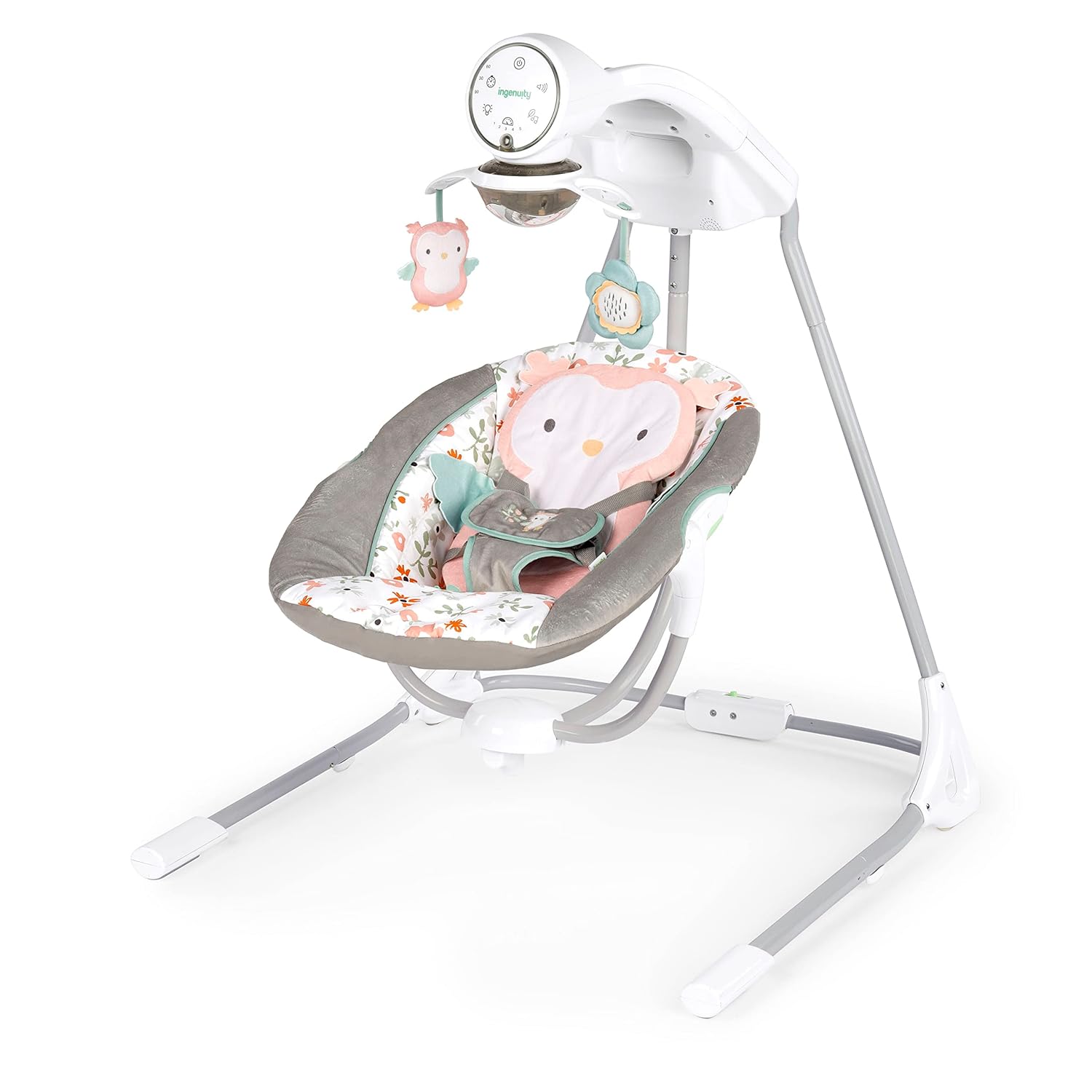 Ingenuity Baby Swing: Swivel Seat, Safety Harness, Nature Sounds