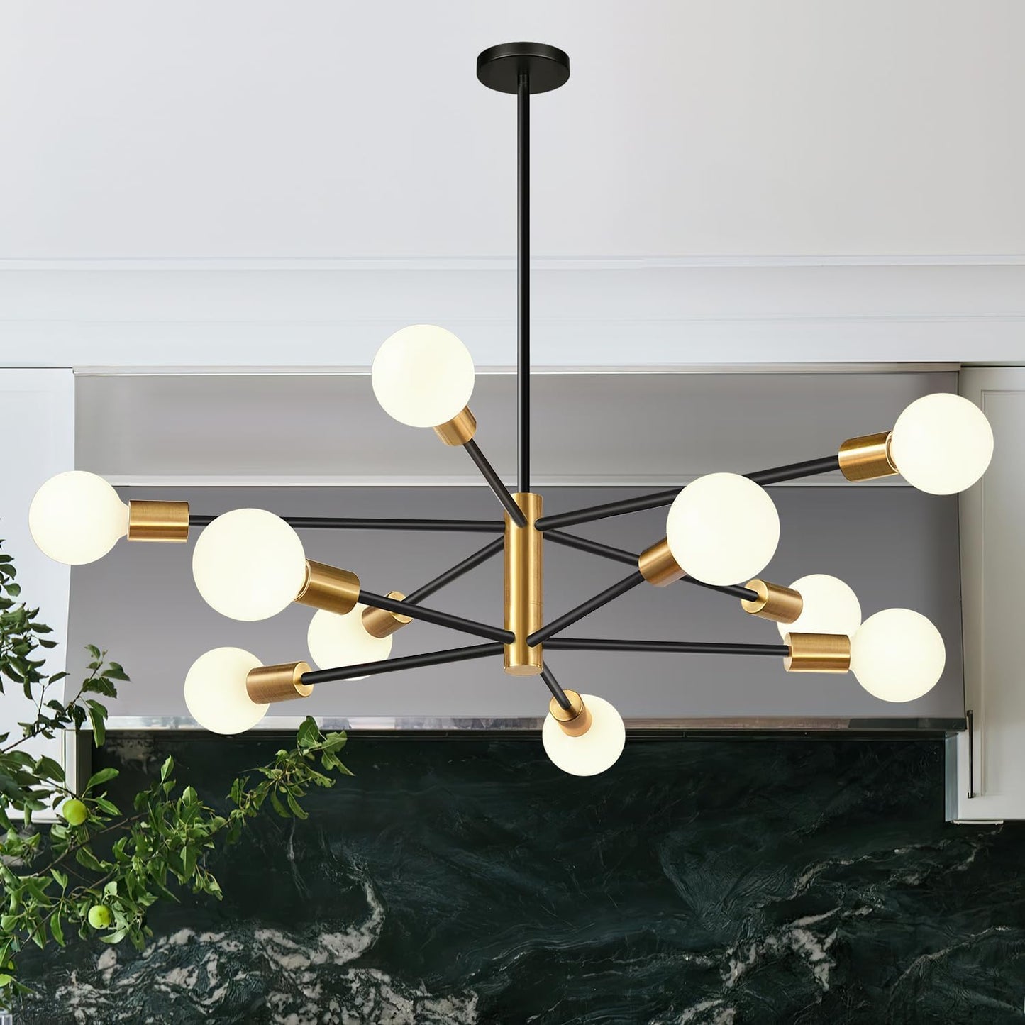 33in Modern Chandelier Ceiling Light Fixture for Dining Room