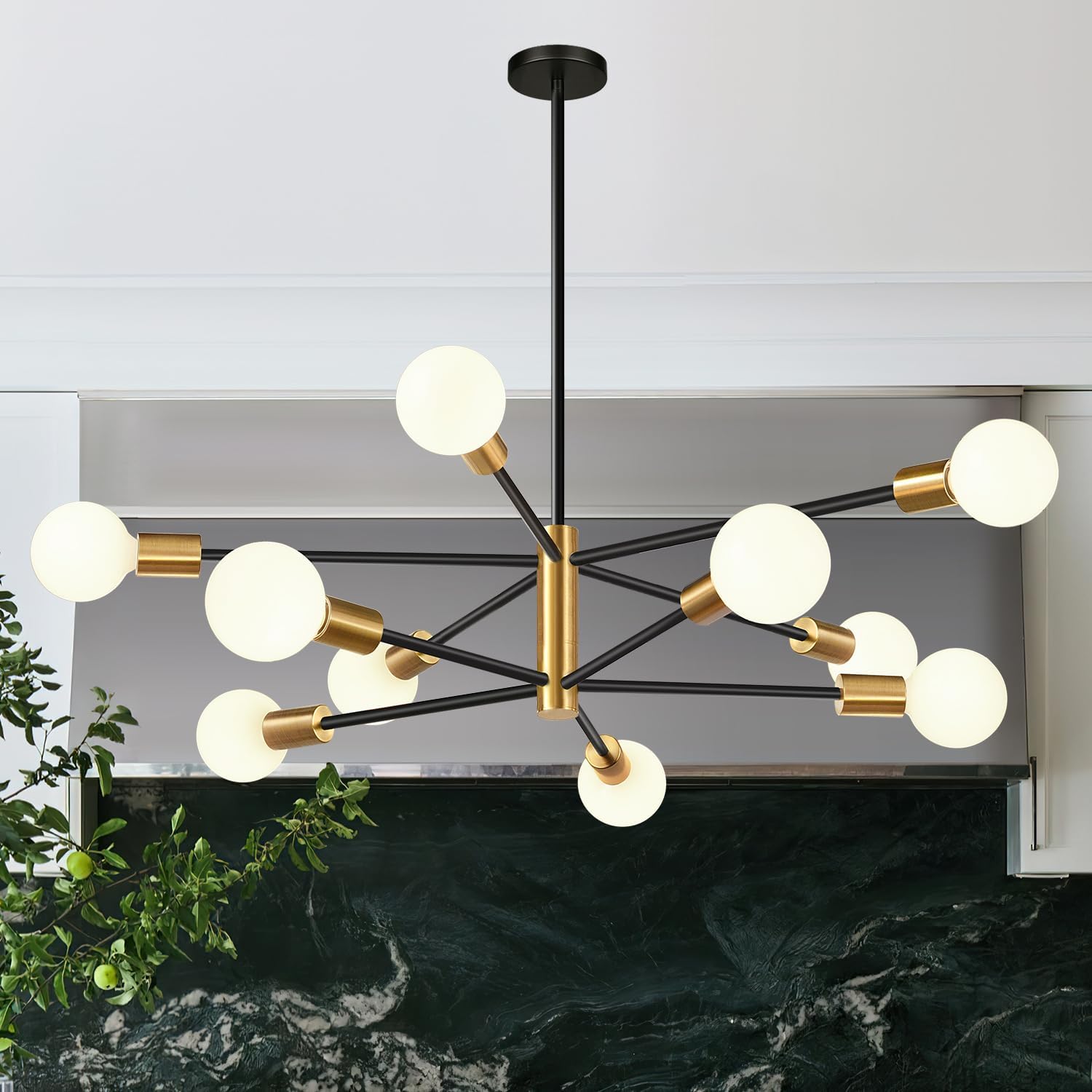 33in Modern Chandelier Ceiling Light Fixture for Dining Room