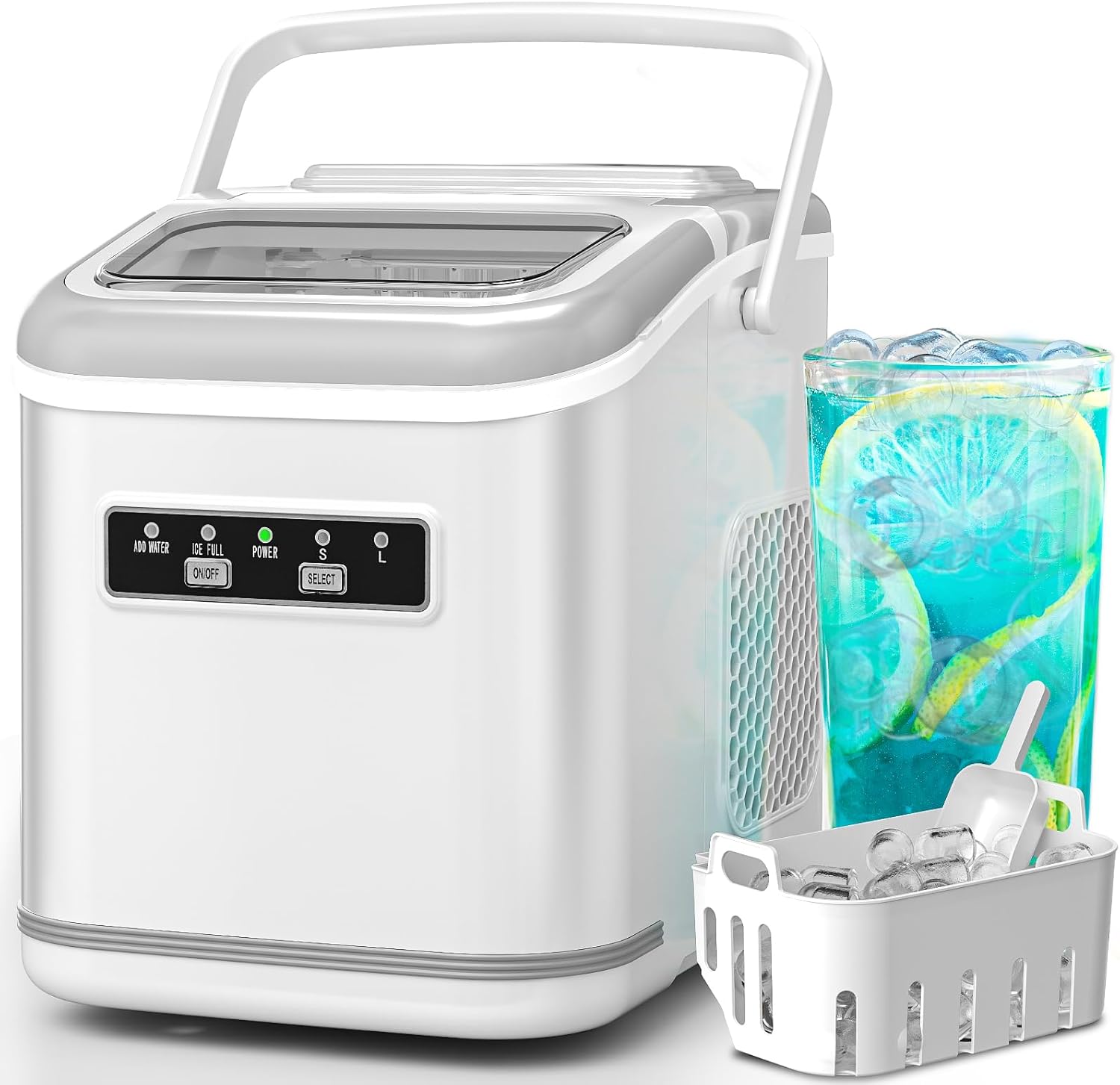Portable Compact Ice Maker Machine for Home and Outdoor Use