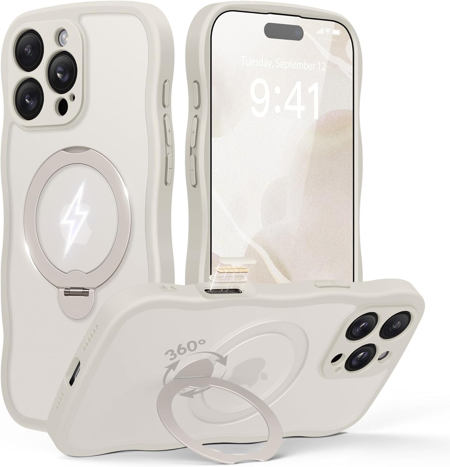 GolbinBox iPhone 16 Pro Max Case with 360 Magnetic Stand