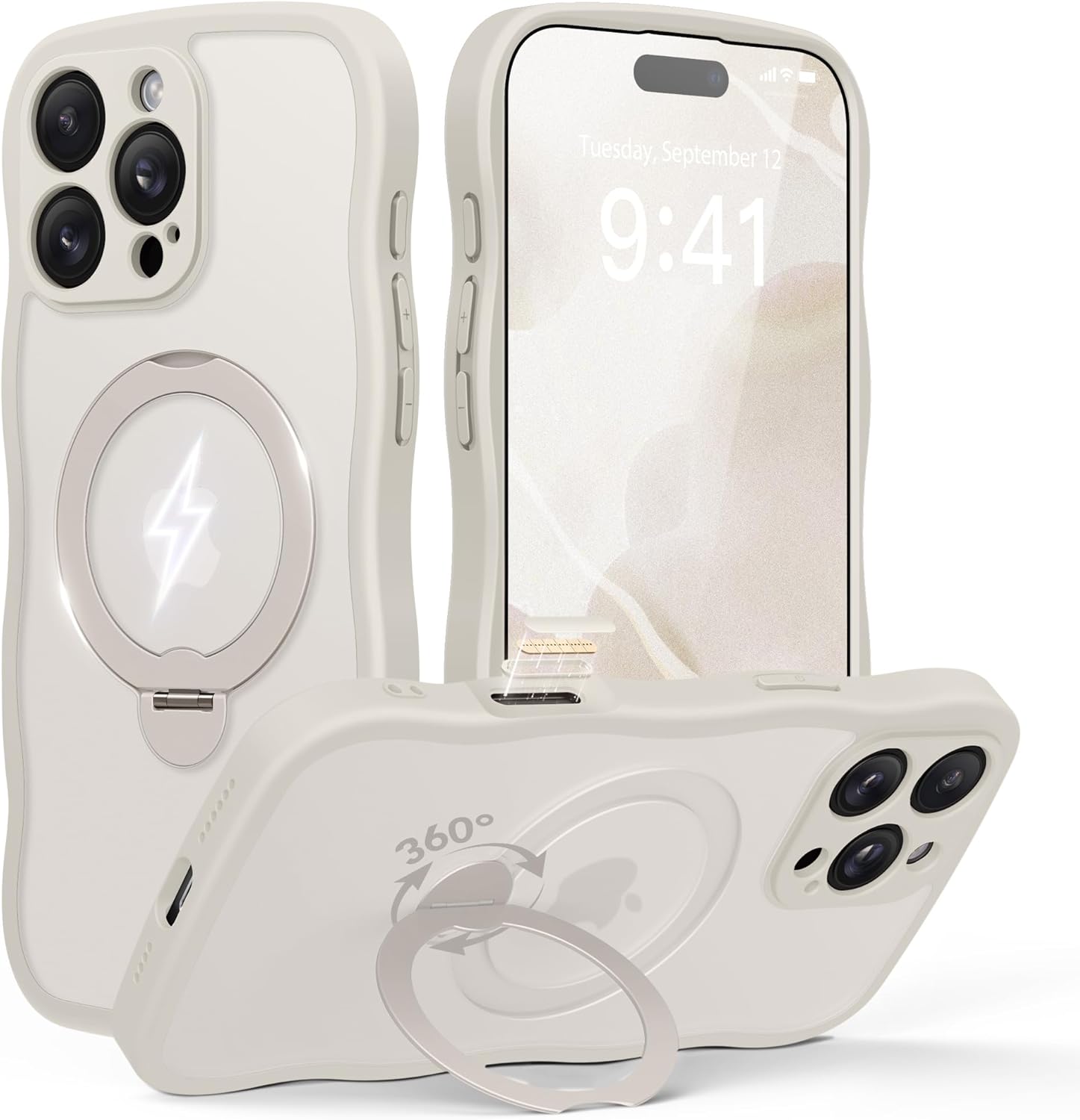 GolbinBox iPhone 16 Pro Max Case with 360 Magnetic Stand