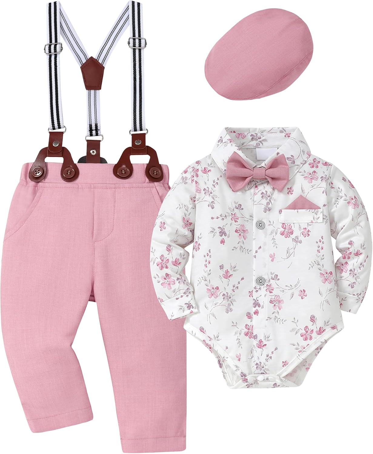 WESIDOM Baby Boy Clothes 0-18M Stylish Infant Gentleman Outfit