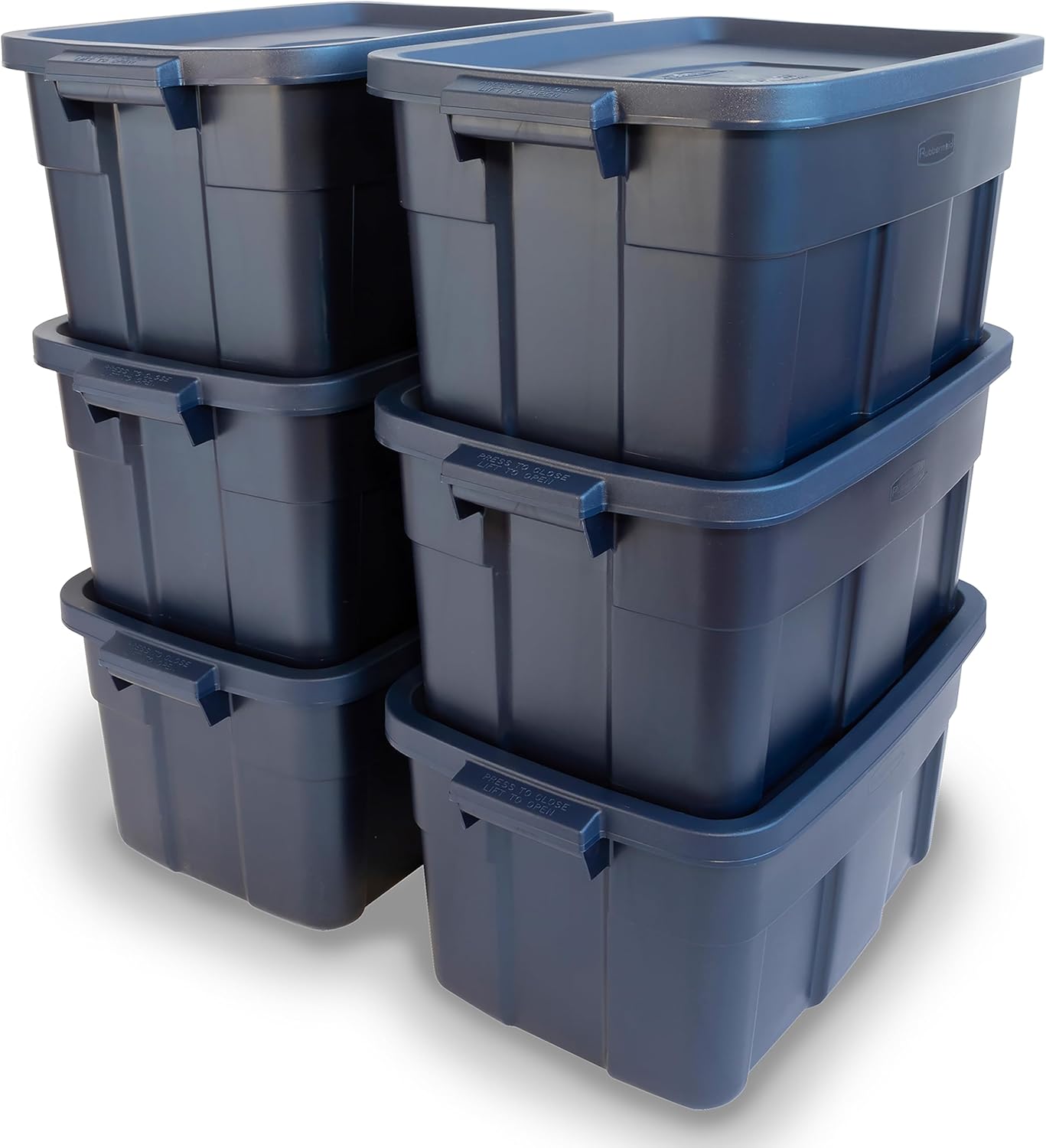 Rubbermaid Roughneck Tote 14 Gal Storage Bins for Versatile Use