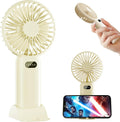 Portable Fan Handheld Fan with LED Display - Long Battery Life