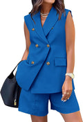 2 Piece Outfits For Women Summer Sleeveless Vest & Shorts Set