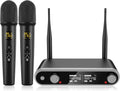 Wireless Microphone System Karaoke Machine - Dual Rechargeable Mics