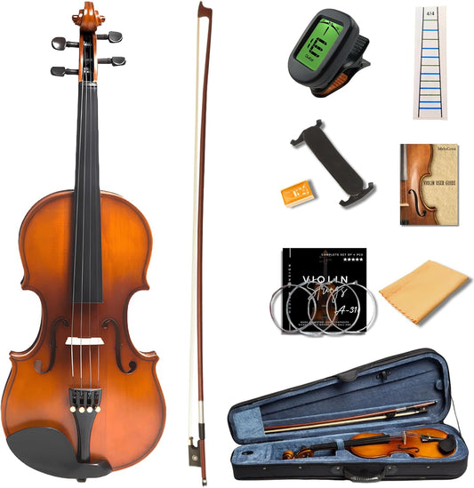 1/2 Size Violin for Kids - Perfect Beginner Fiddle Kit
