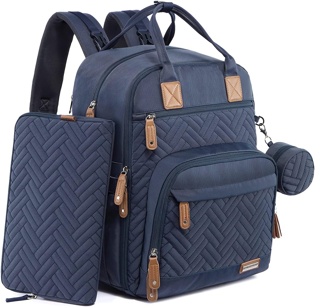 iniuniu Diaper Bag Backpack: 4 in 1 Large Unisex Baby Bag